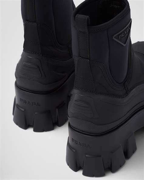 prada monolith boots 37|prada monolith gabardine boots.